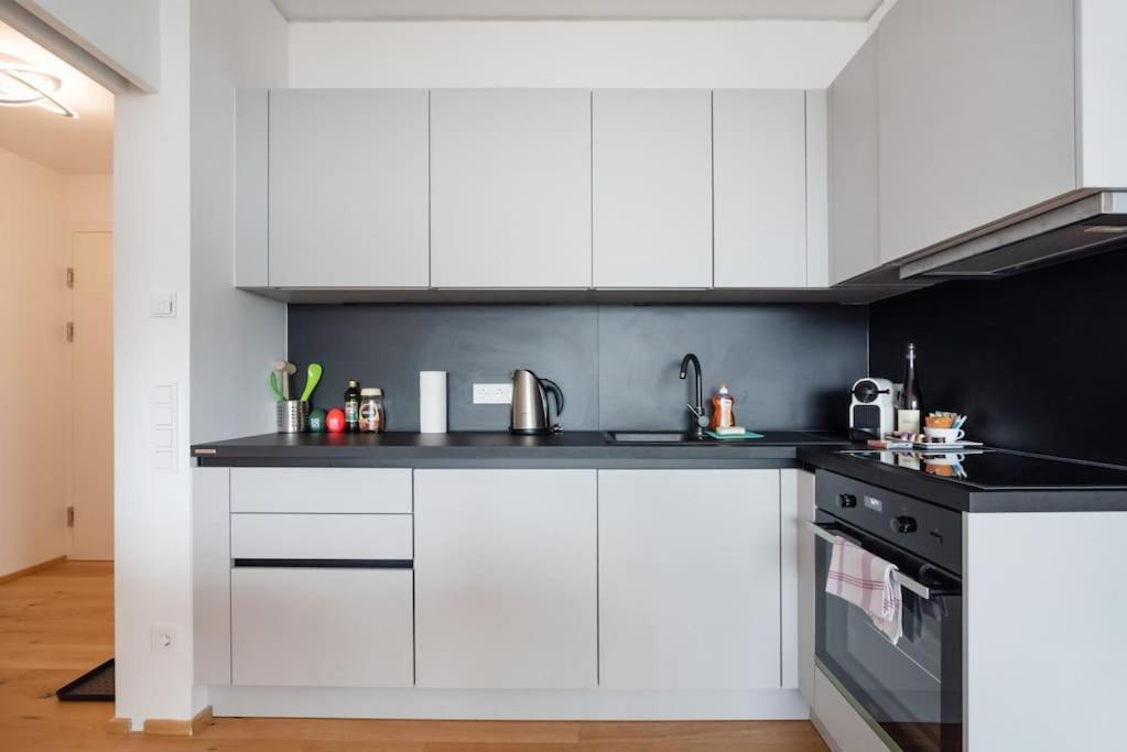 Apartamento Hoch Hinaus, Neu Und Stilvoll Mit Pool Am Dach Viena Exterior foto